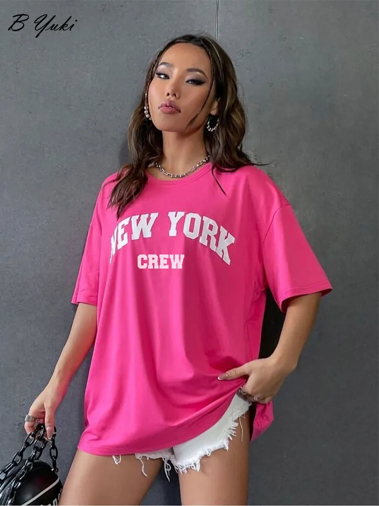 T-shirt manches courtes col rond pour femmes
