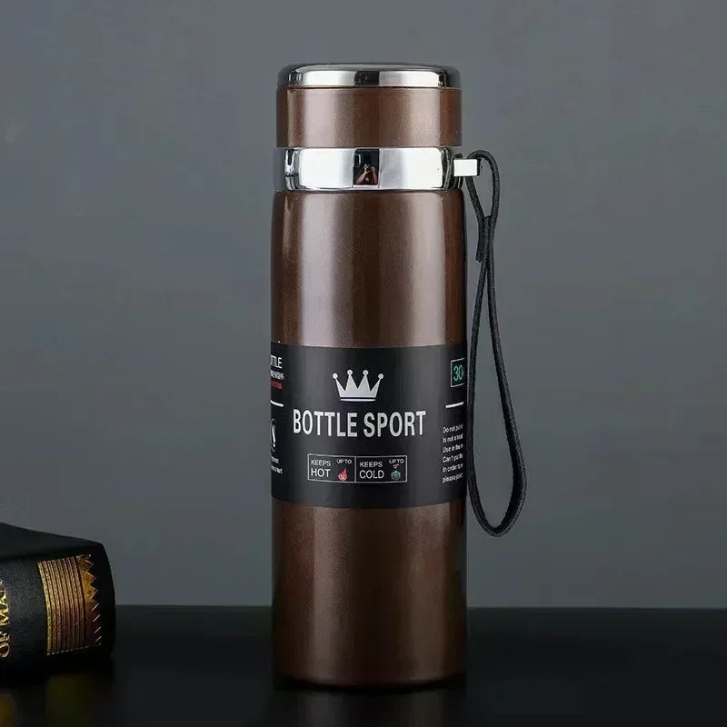 Gardez vos boissons chaudes ou froides pendant des heures avec la Thermos en acier inoxydable