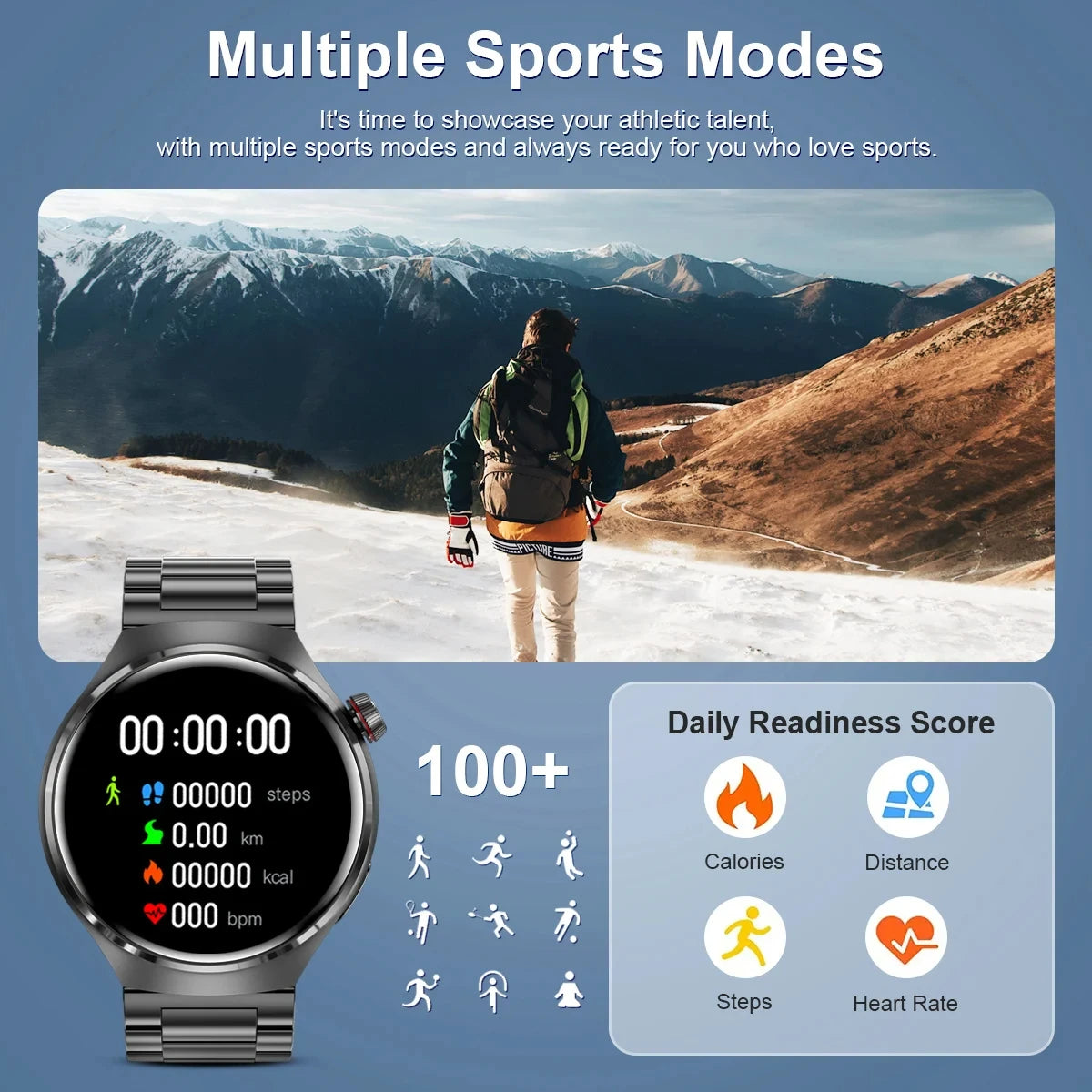 Montre intelligente GPS pour homme