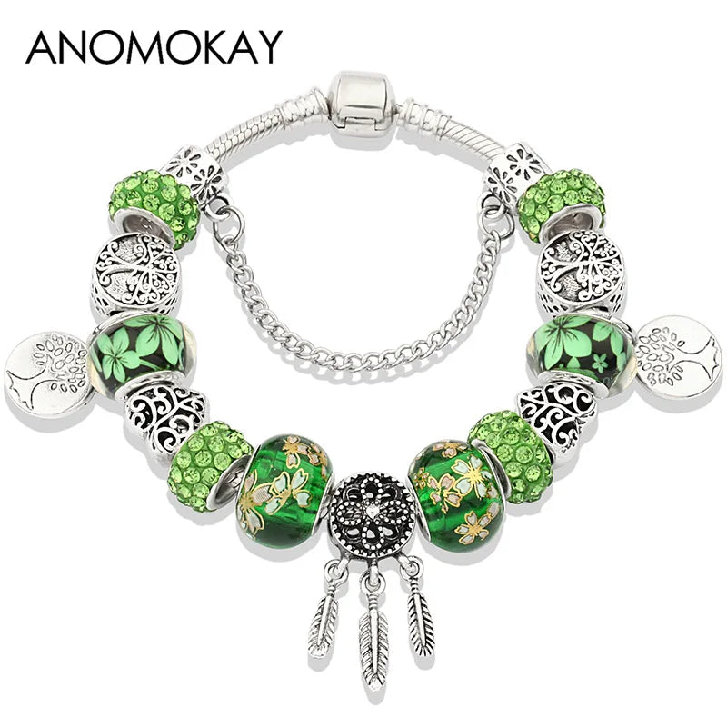Bracelet Charme Arbre de Vie Tibétain Antique