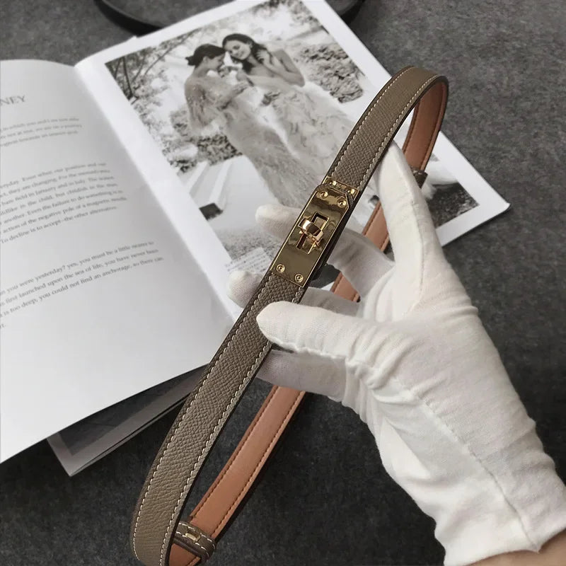Élégante ceinture  en cuir pour femme