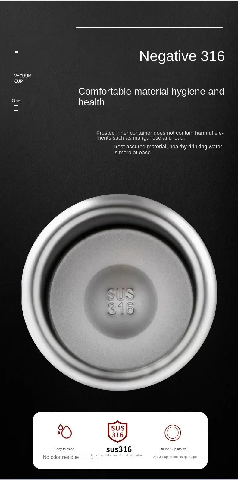 Bouteille d'eau thermique de 1L garde l'eau chaude ou froide
