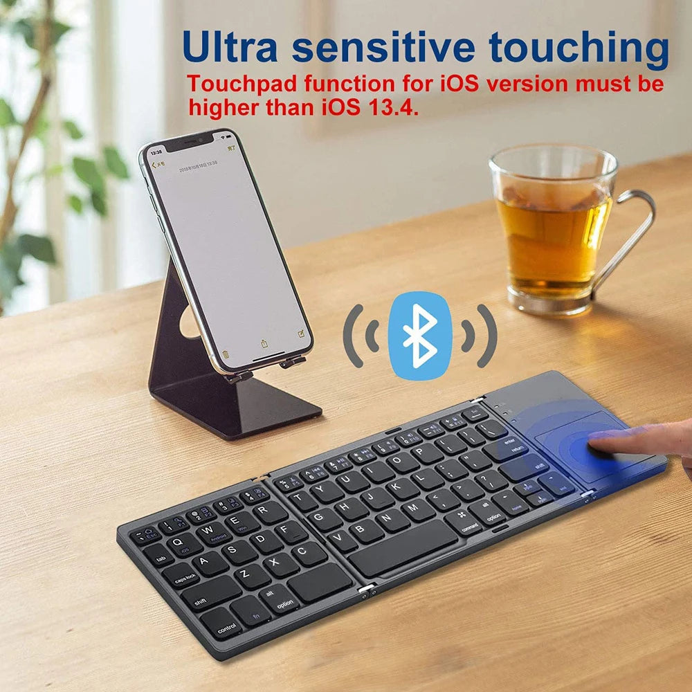 Clavier pliable sans fil Bluetooth pour, IOS, Android et Windows.