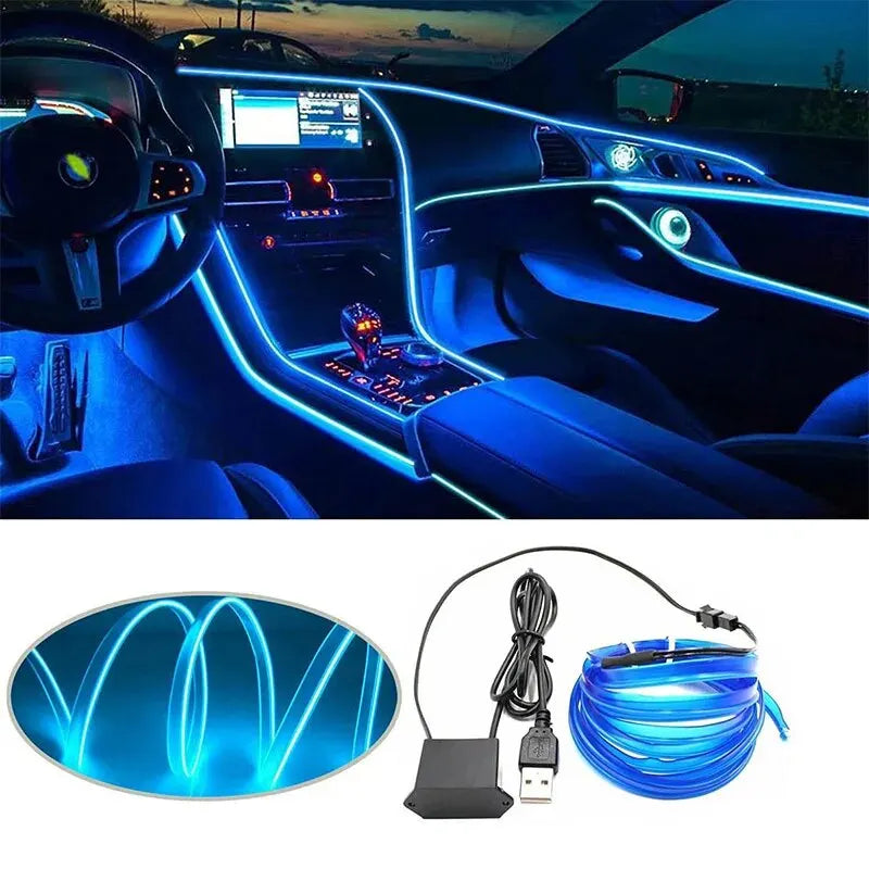 LED de décoration intérieure USB de 5M pour voiture