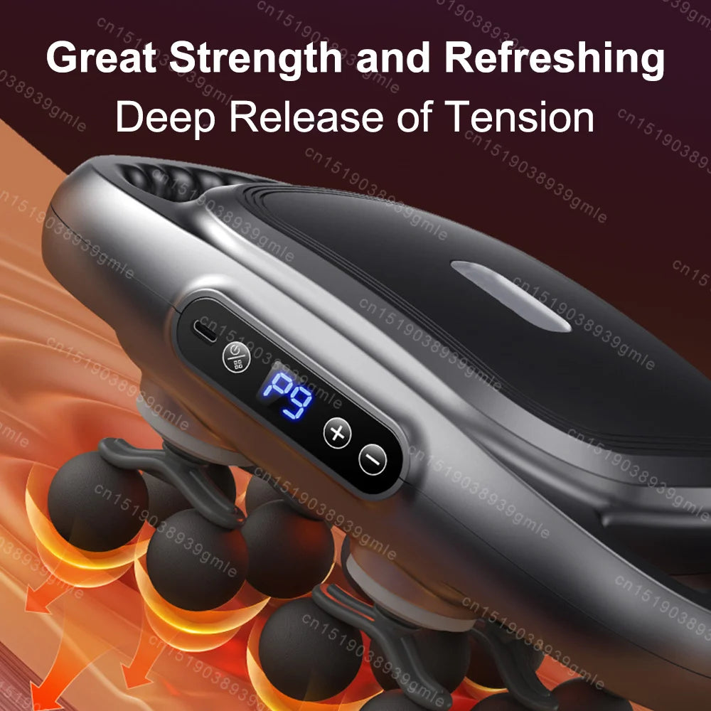 Fascia Gun électrique, équipé de 12/8 têtes interchangeables pour un massage ciblé et efficace