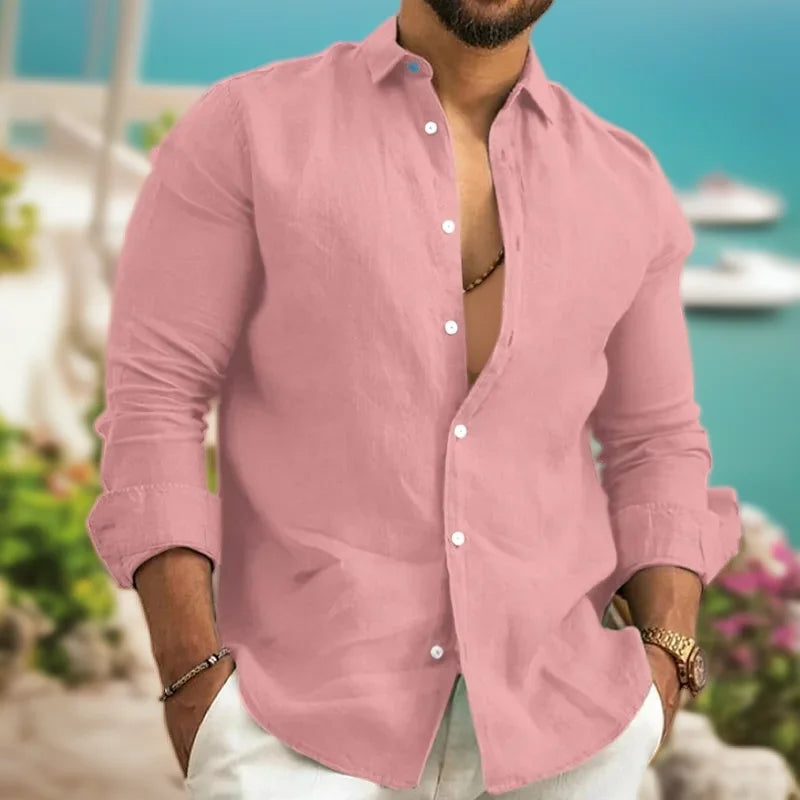 Chemise en lin pour homme