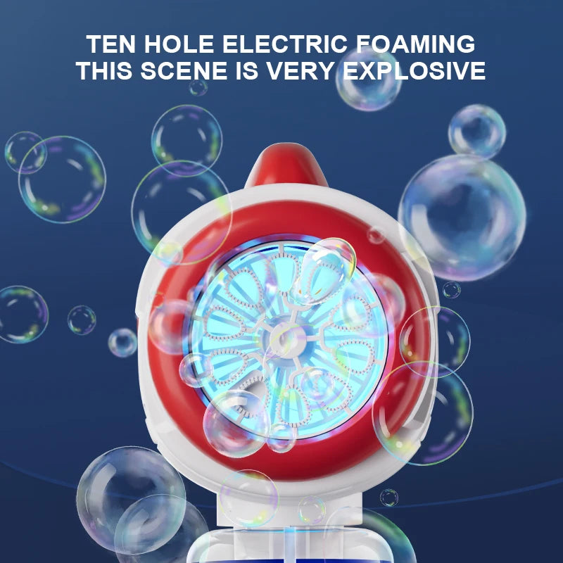 Pistolet à bulles électrique de l'astronaute pour enfants