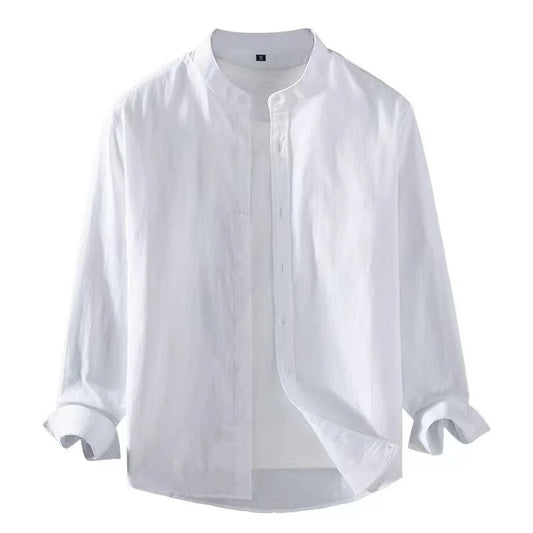 Chemise en lin blanche pour homme
