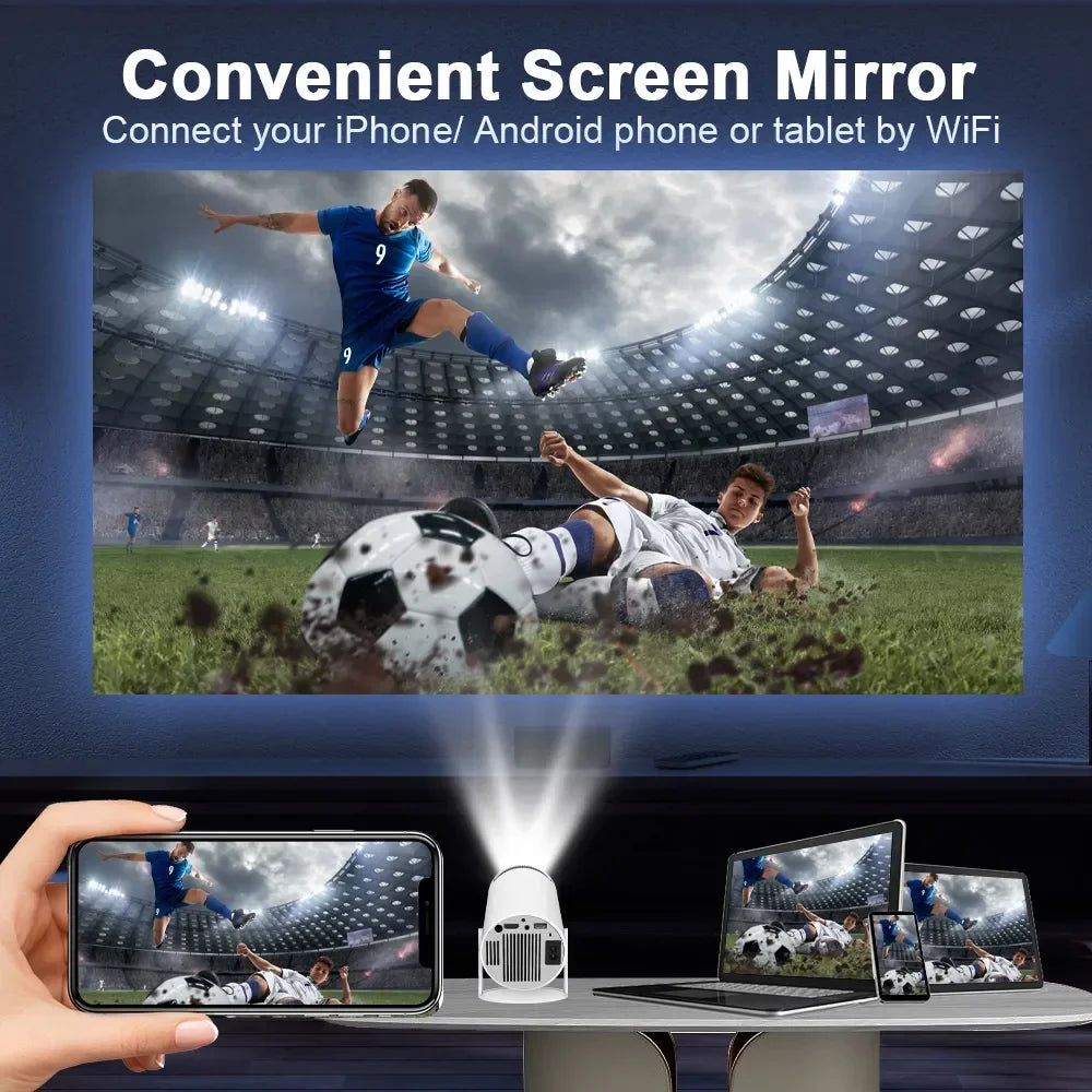 Projecteur 4K Android jusqu'à 200 pouces