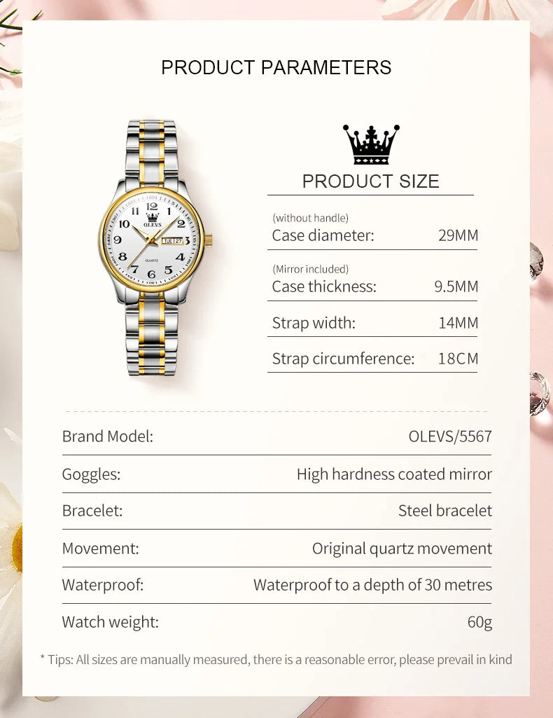 Montre OLEVS pour femmes