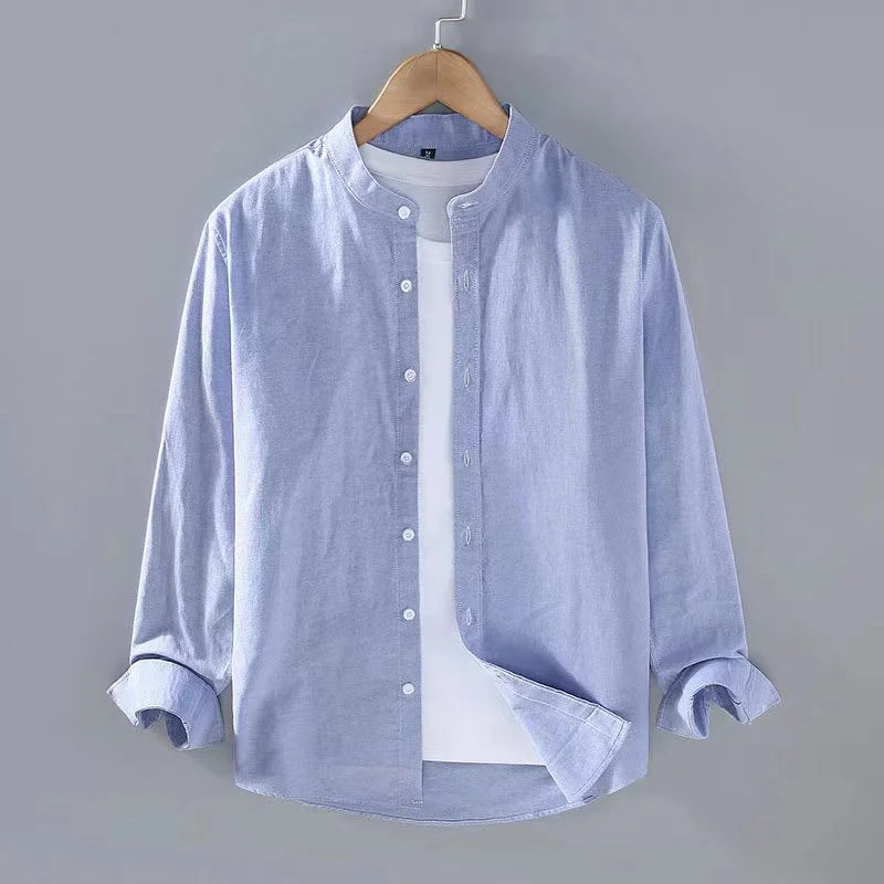 Chemise en lin blanche pour homme
