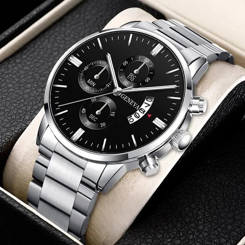 Montre pour homme en acier inoxydable