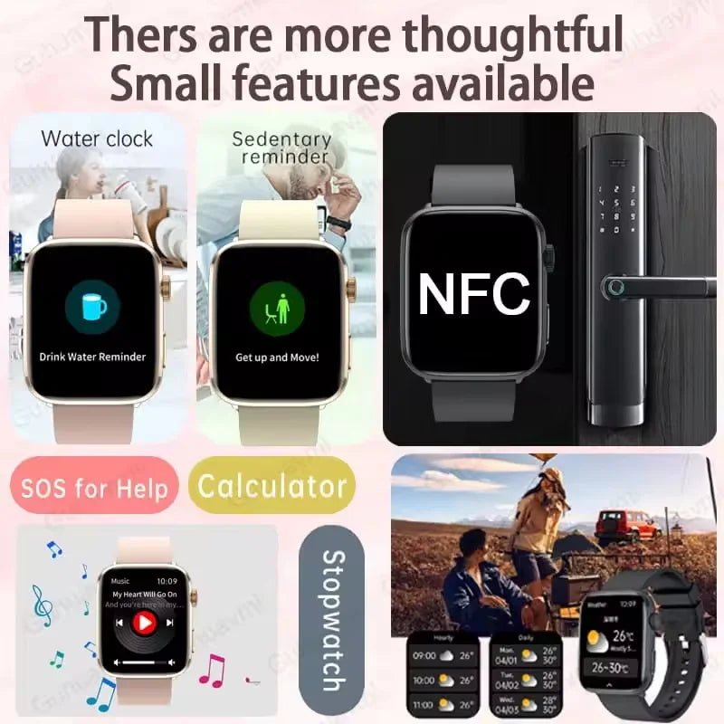 Montre intelligente Xiaomi 2025, pour les femmes. Dotée d'une technologie AI avancée