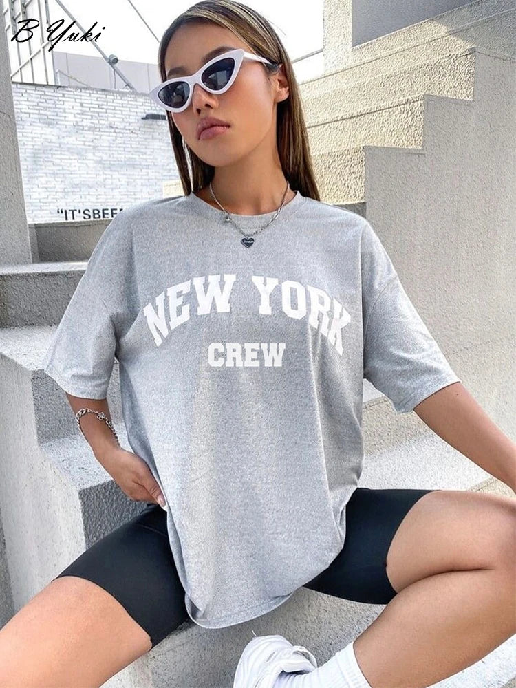 T-shirt manches courtes col rond pour femmes