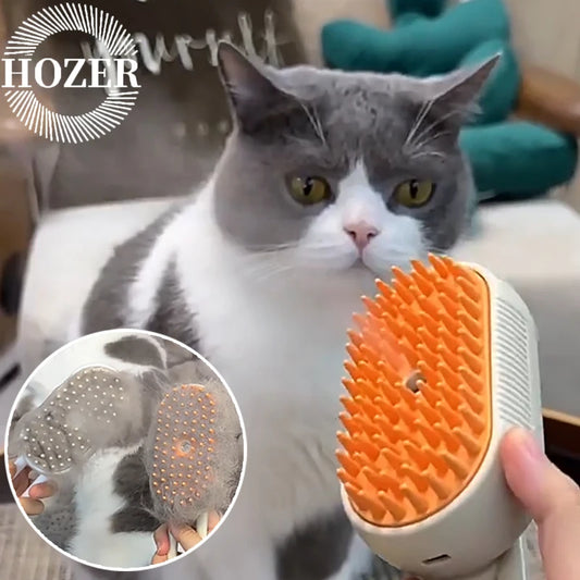 Brosse à vapeur pour chat