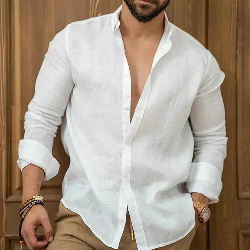 Chemise en lin pour homme