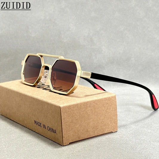Lunettes de soleil Metal Square pour hommes et femmes