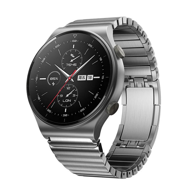 Bracelet de montre en acier inoxydable 22mm compatible avec les modèles Huawei