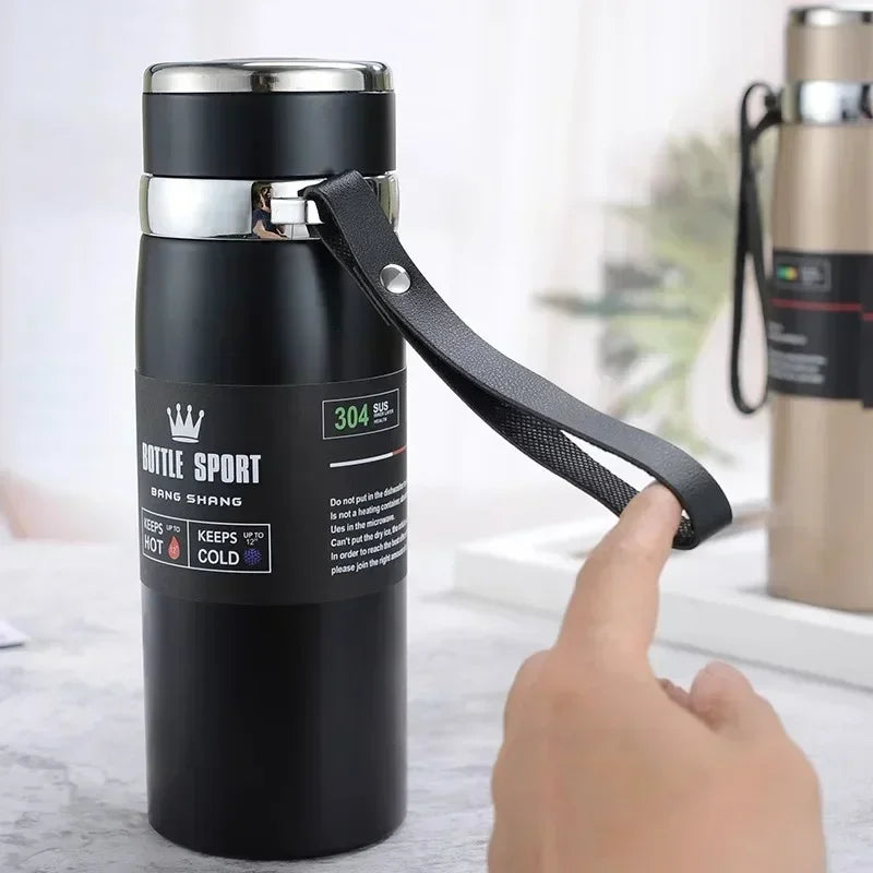 Gardez vos boissons chaudes ou froides pendant des heures avec la Thermos en acier inoxydable