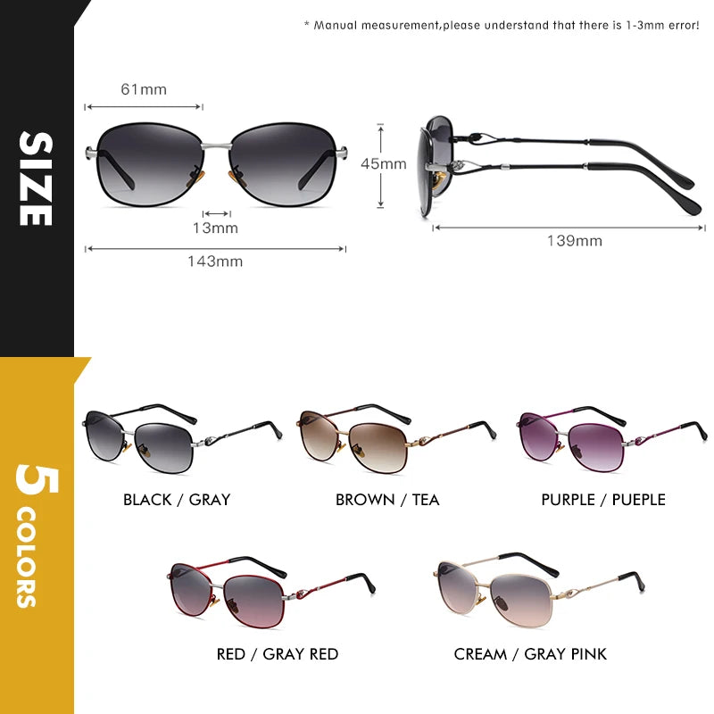 Lunettes de soleil pour femme CoolPandas verres polarisés UV400