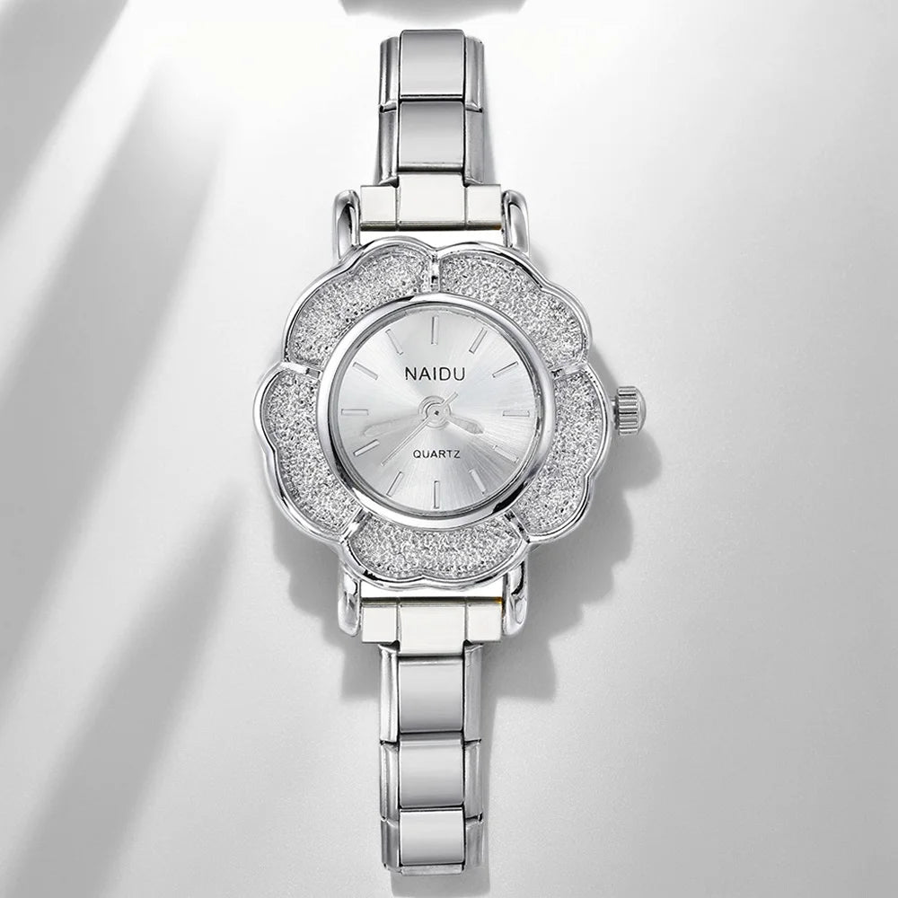 Montre en acier inoxydable de GEMOSA pour femmes