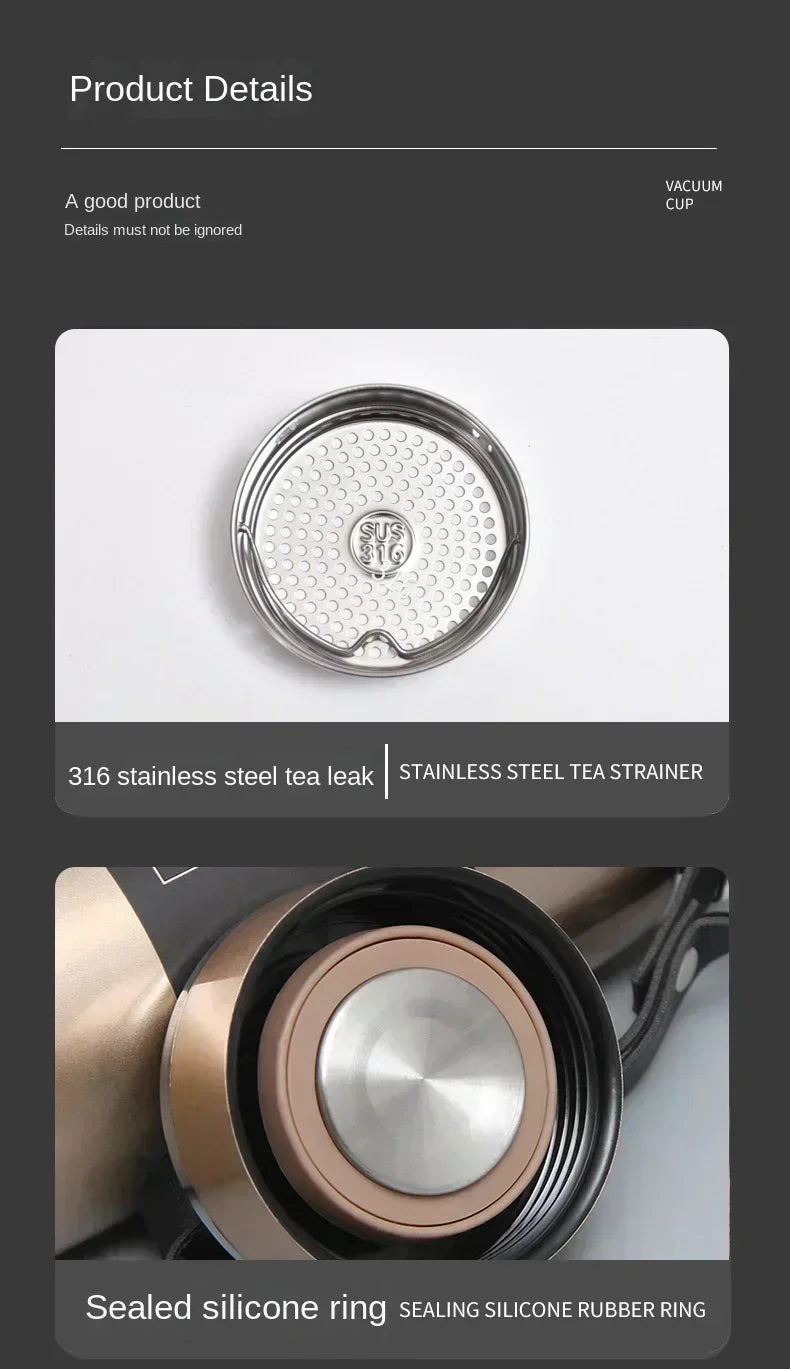 Gardez vos boissons chaudes ou froides pendant des heures avec la Thermos en acier inoxydable