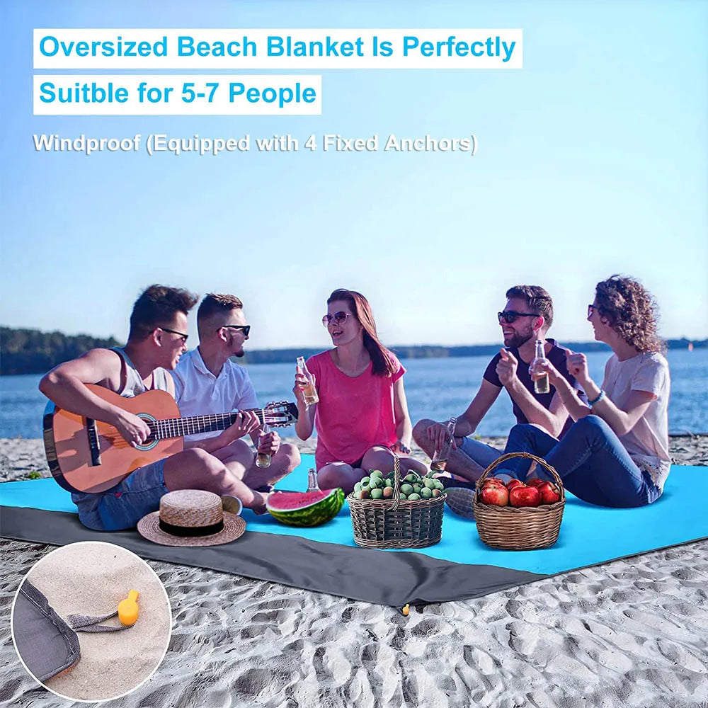 Extra Large Waterproof Beach Mat Portable Outdoor Camping Mat Blanket Folding Camping Mattress Lightweight Camping Picnic Mat