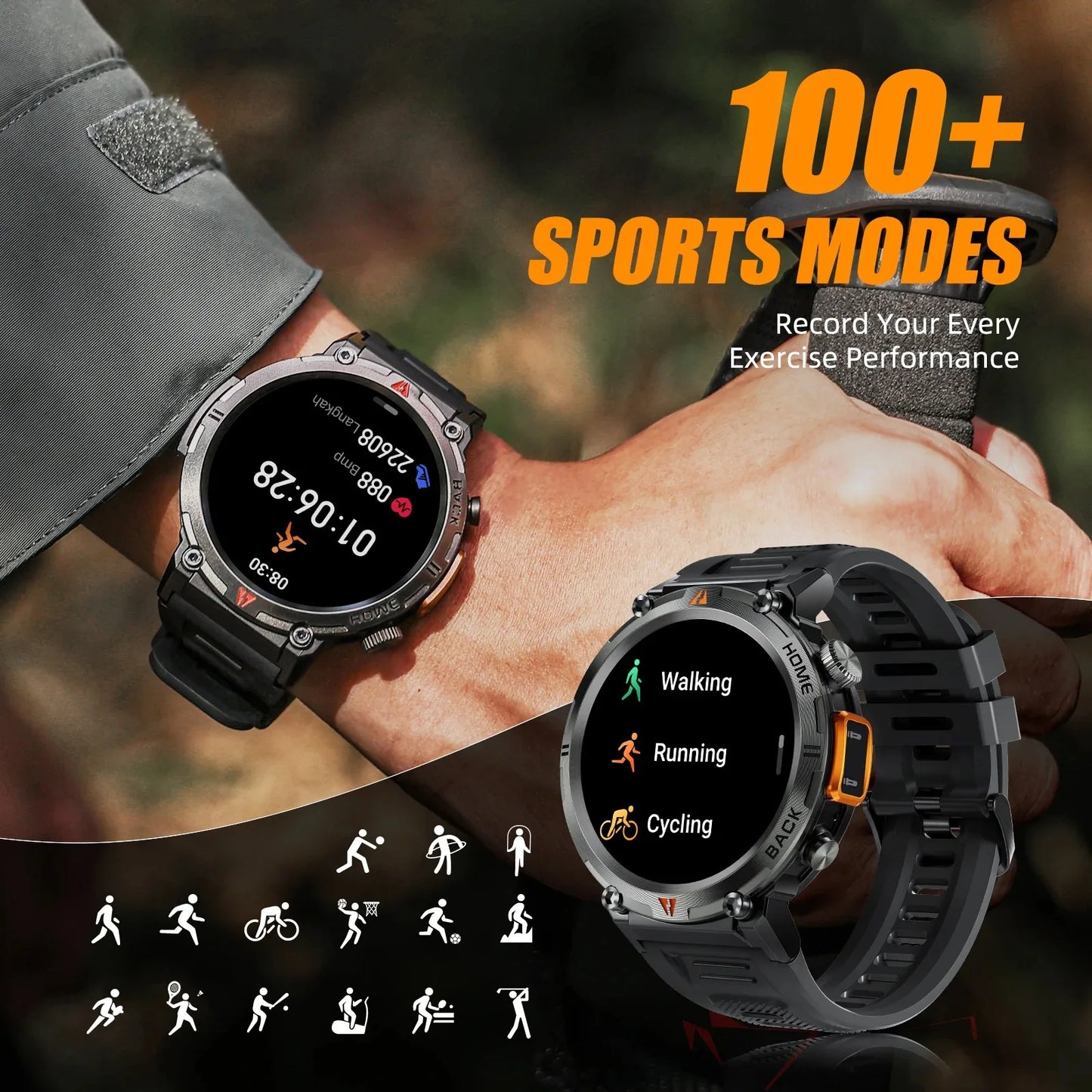 Montre connectée pour hommes