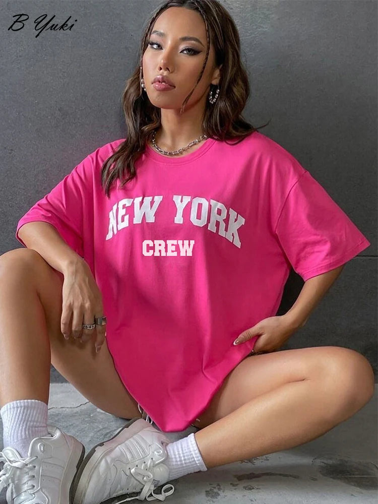 T-shirt manches courtes col rond pour femmes