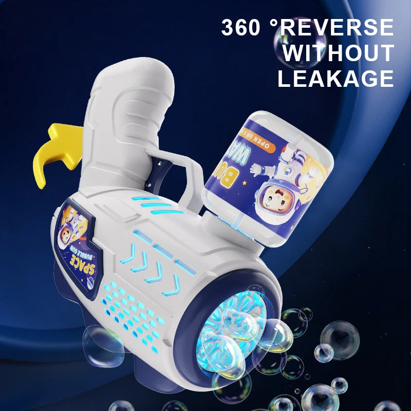 Pistolet à bulles électrique de l'astronaute pour enfants