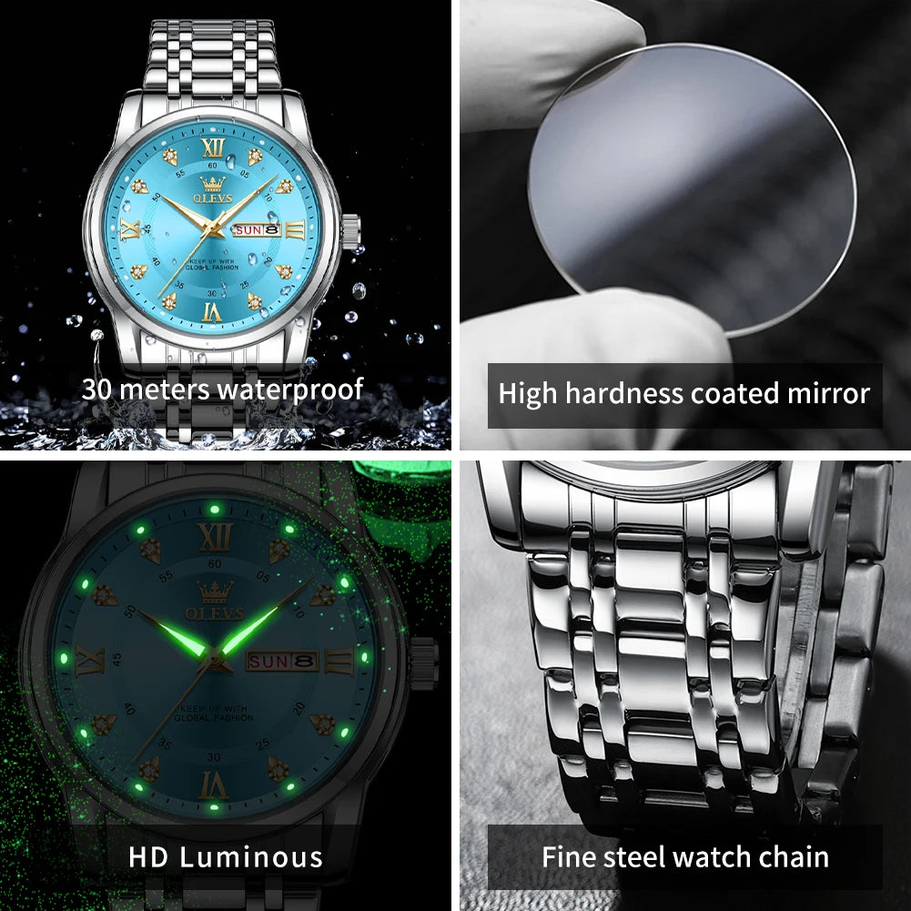 Montre OLEVS à quartz pour hommes