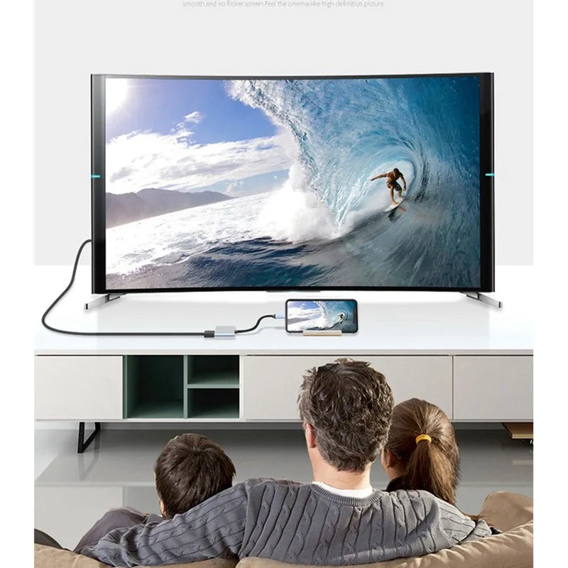 Convertisseur USB 4 en 1, 2 en 1 Type C vers double HDMI 4K