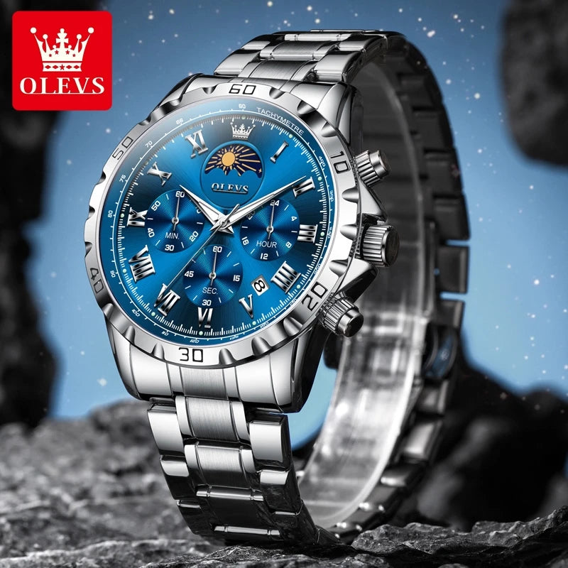 Montre de lune OLEVS pour hommes