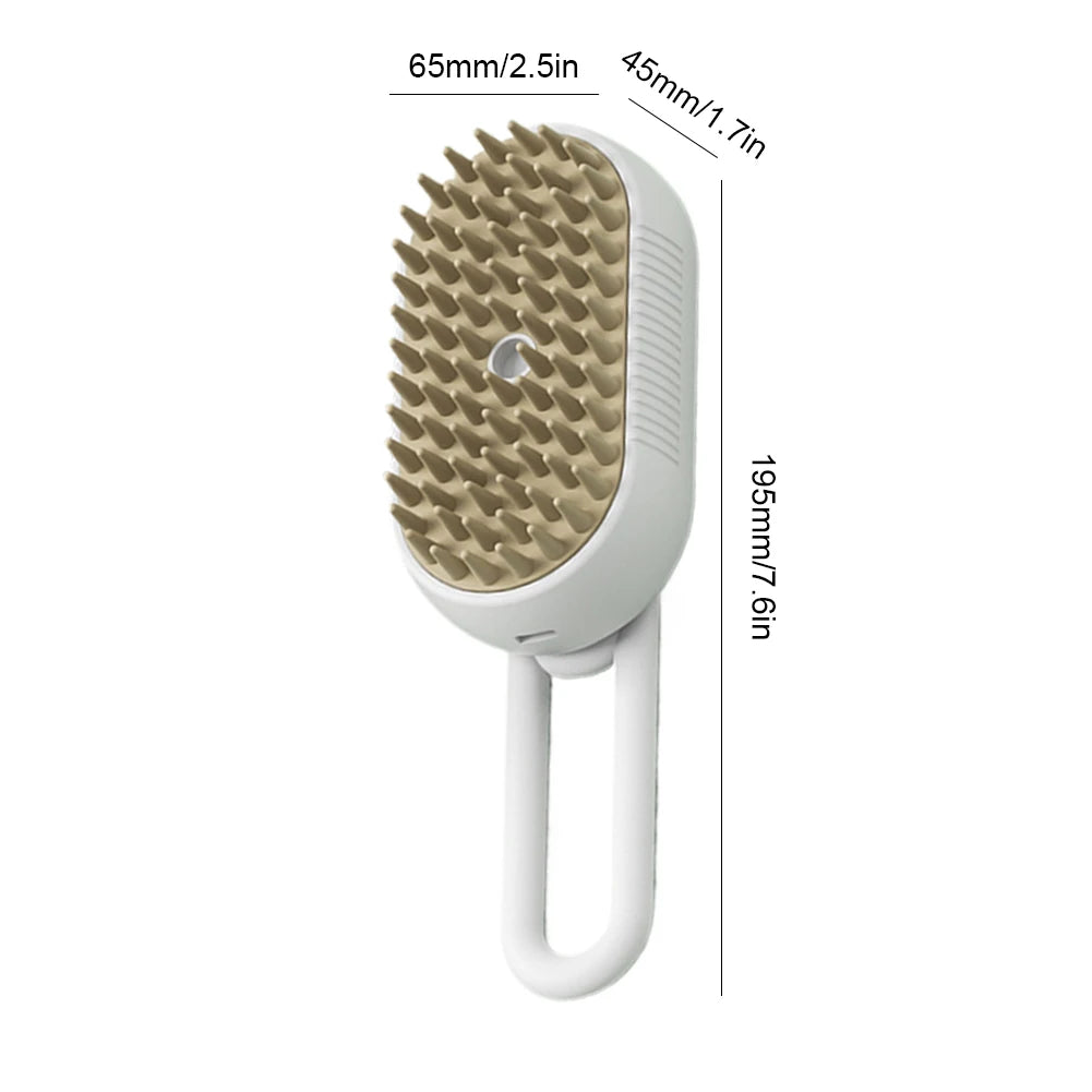 Brosse à vapeur pour chien et chat