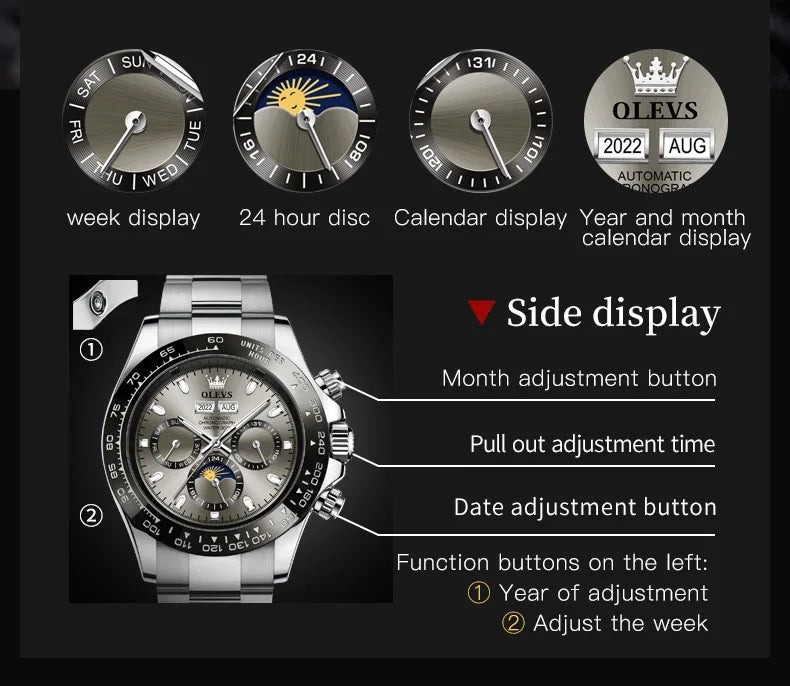 Montre automatique OLEVS pour homme