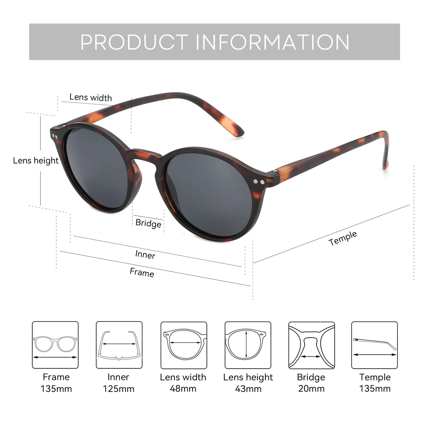 Lunettes solaires rétro ZENOTTIC 2024 pour hommes et femmes