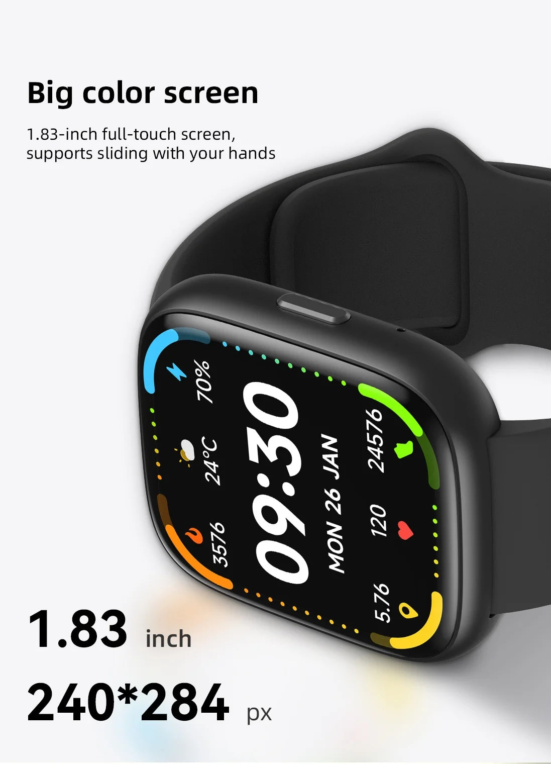 Montre connectée dotée de plus de 100 modèles sportifs