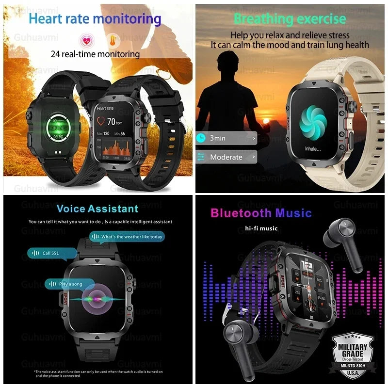 Montre connectée pour hommes de 1.96 pouces de Huawei
