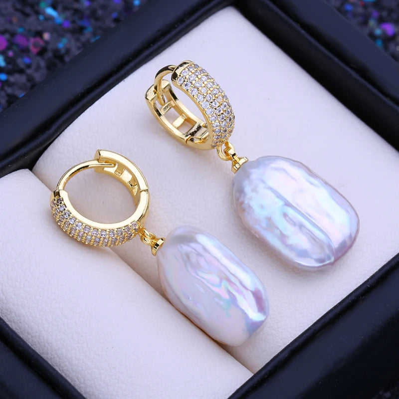 Boucles d'oreilles FENASY en perles naturelles