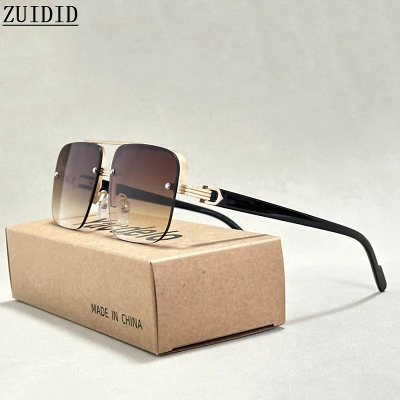 Lunettes de soleil pour Hommes et Femmes semi-rimless