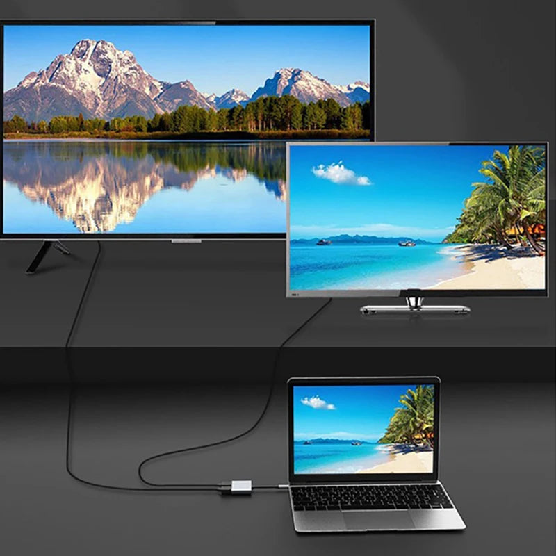 Convertisseur USB 4 en 1, 2 en 1 Type C vers double HDMI 4K