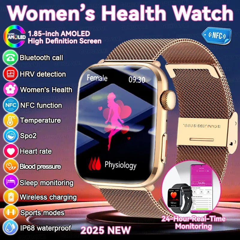 Montre intelligente Xiaomi 2025, pour les femmes. Dotée d'une technologie AI avancée