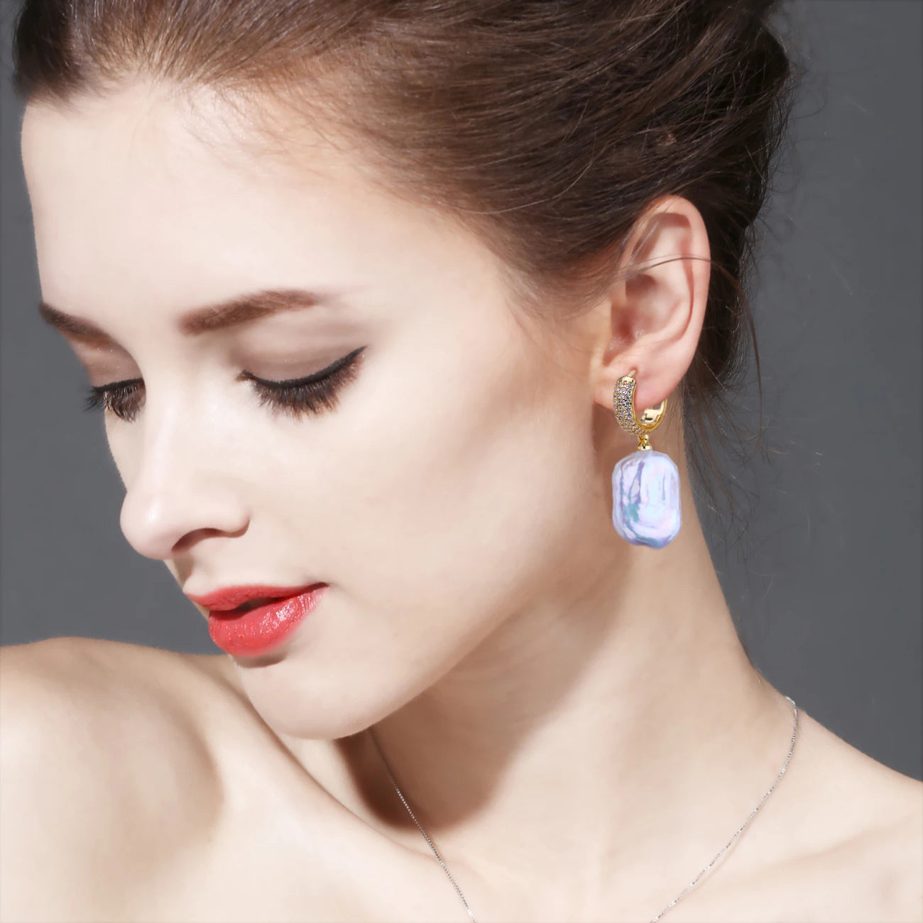 Boucles d'oreilles FENASY en perles naturelles