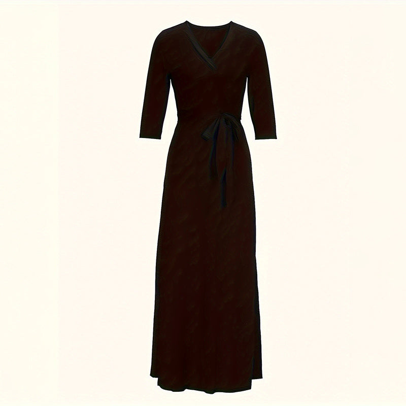Robes longues à imprimé géométrique d'été pour femmes