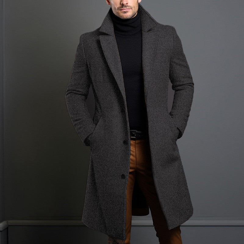 Trench-coat mi-long pour homme