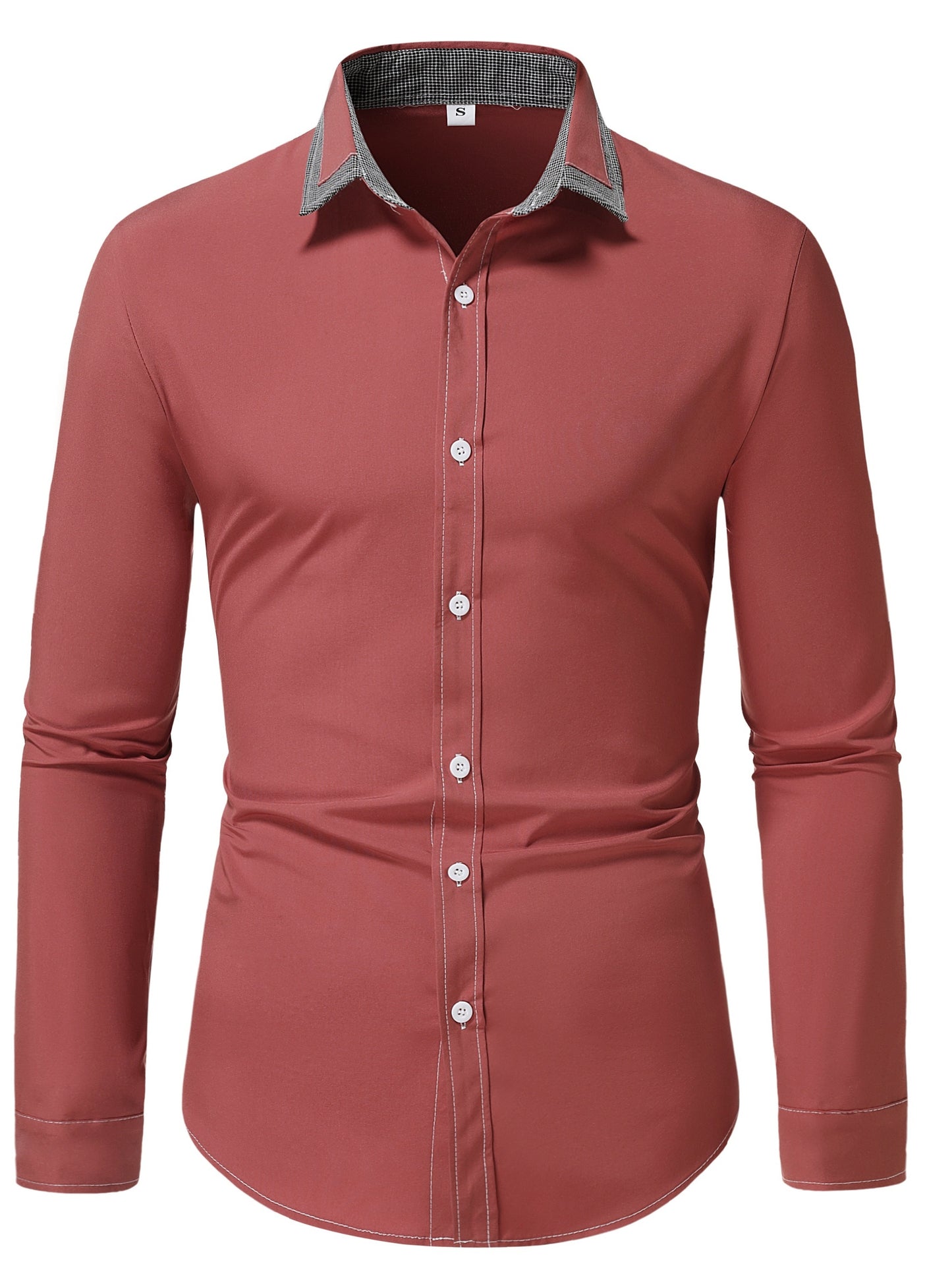 Chemise de couleurs contrastants pour un style décontracté et moderne pour hommes