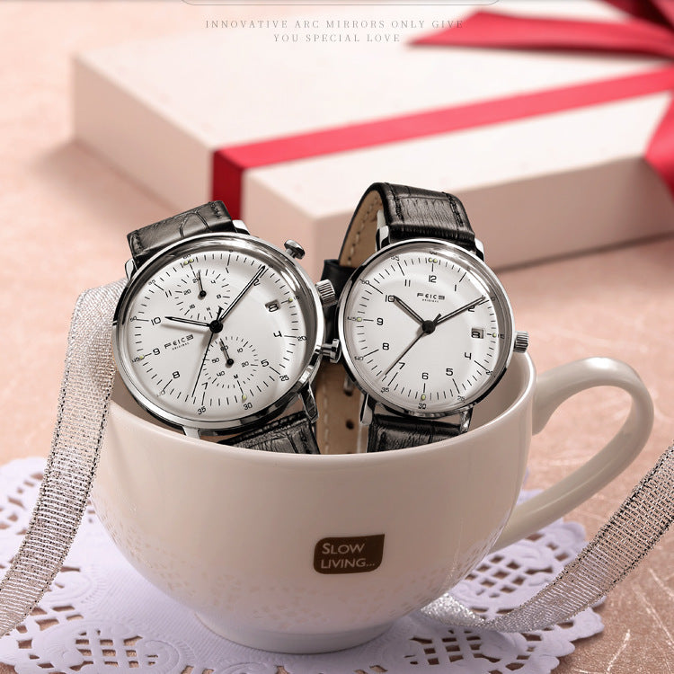 Montre à ceinture étanche simple à la mode pour hommes et femmes