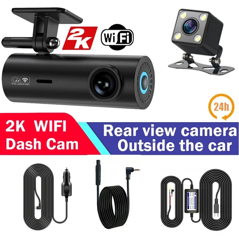 Dash Cam DVR APP Control Black  WIFI