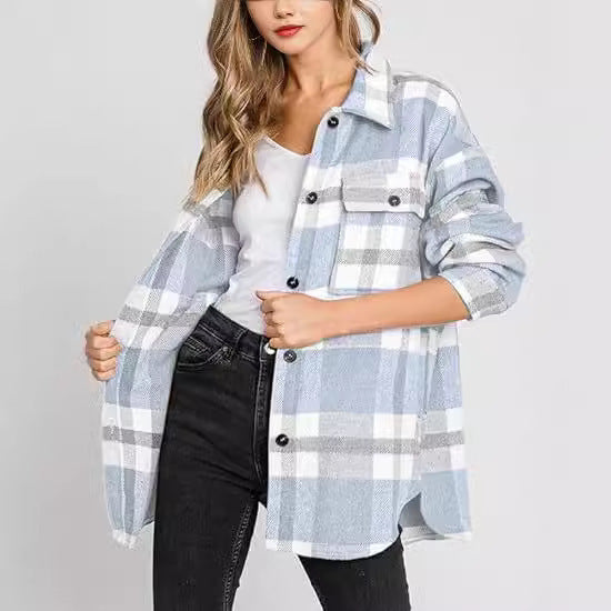 Veste pour femmes à motif écossais