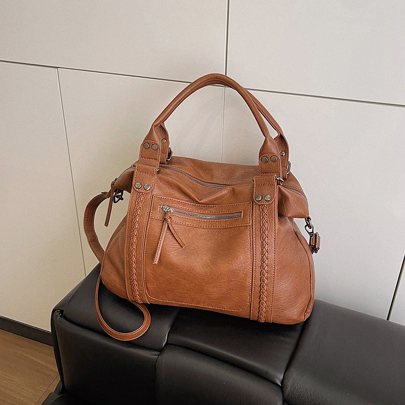 Sac à bandoulière rétro tendance pour femme